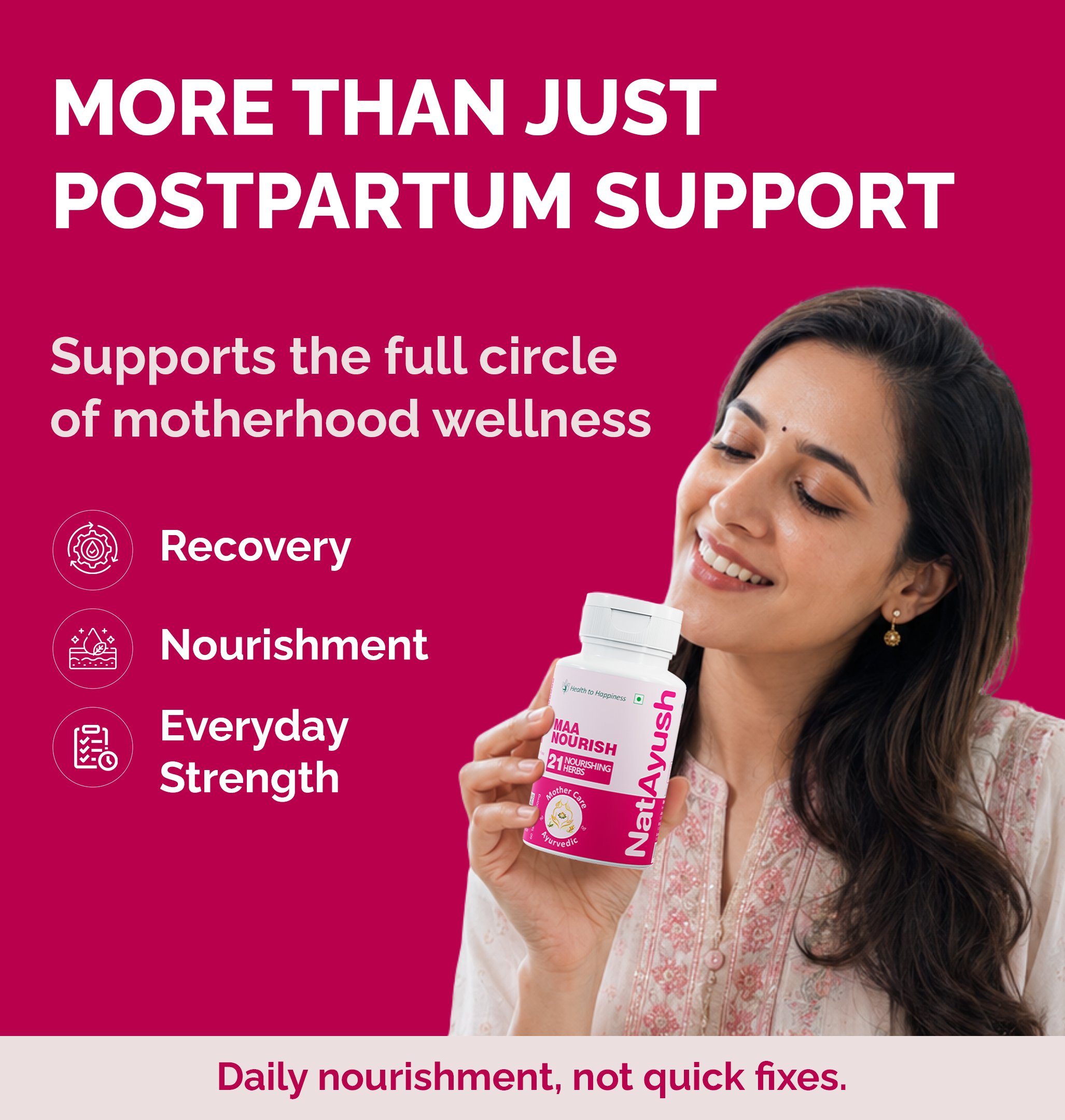Maa Nourish Tablet (Ayurvedic Postpartum Care Tablets)